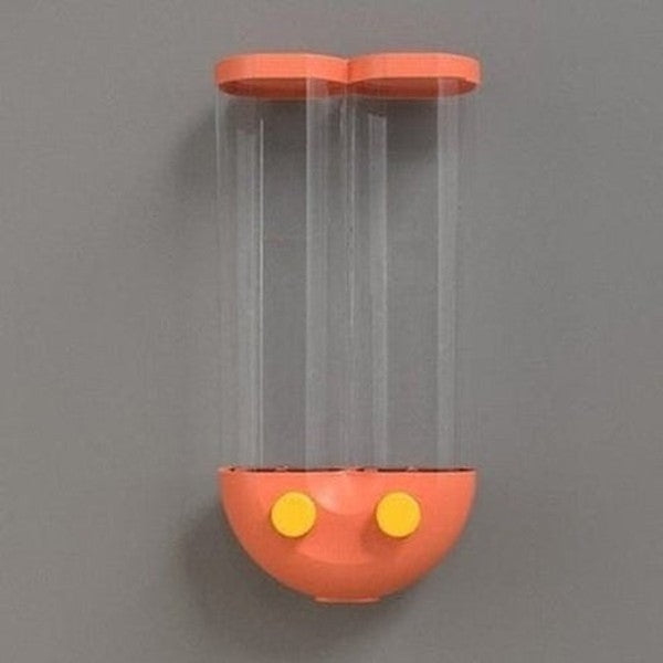 U -shaped wall-mounted design rice storage dispenser box