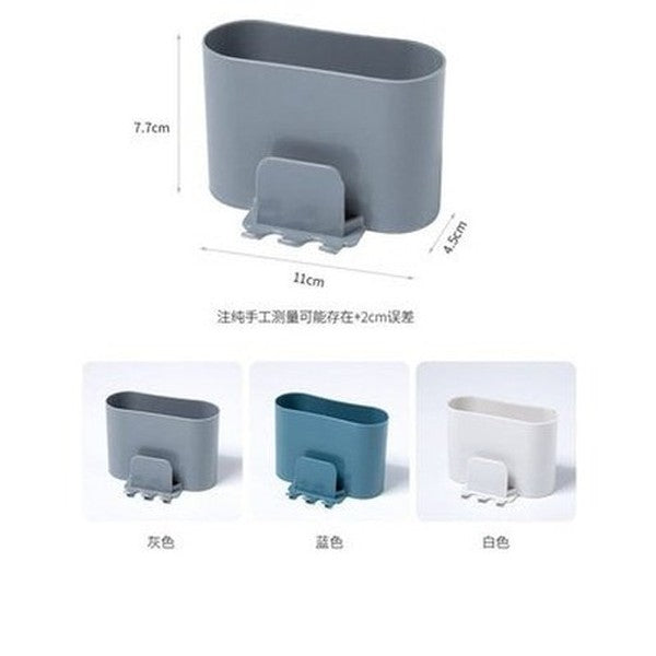 Plastic Wall Mount Toothbrush Rack Minimalist style toothbrush holder, bathroom punch-free toothbrush, toothpaste rack, Bathroom Accessories. Toothbrush Holders