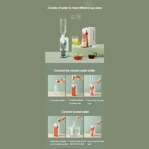 Xiaomi Mini Portable Water Dispenser High Temperature Resistance Desktop Cold Water Hot Water Mijia Home Drinking Machine. Kitchen & Dining: Kitchen Tools & Utensils.