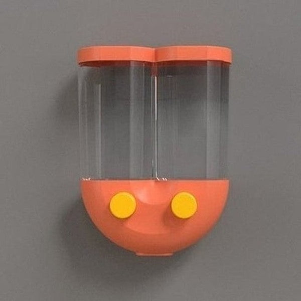 U -shaped wall-mounted design rice storage dispenser box