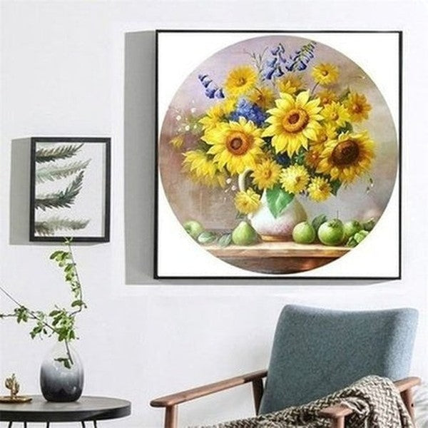 5D DIY full round diamond painting flower pattern cross stitch Lotus mosaic diamond embroidery Rhinestone home decoration gift. Type: Decor: Paintings.