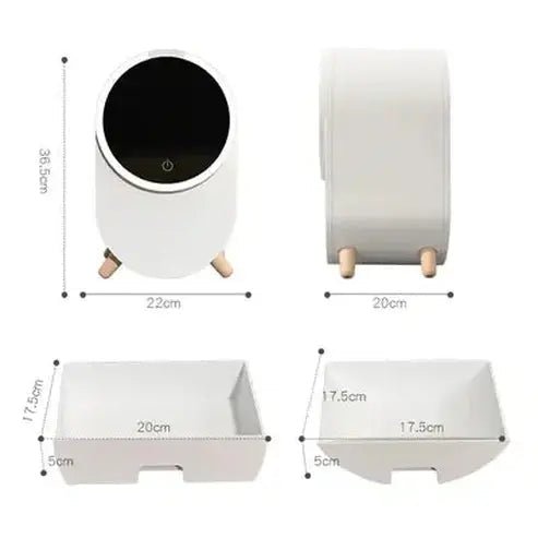 LED Desktop Makeup Organizer Box