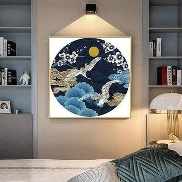 5D DIY full round diamond painting flower pattern cross stitch Lotus mosaic diamond embroidery Rhinestone home decoration gift. Type: Decor: Paintings.