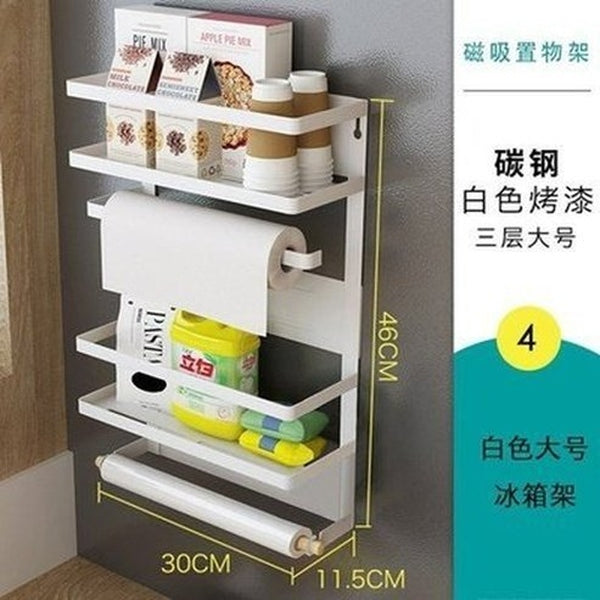 Fridge Side Storage Shelf