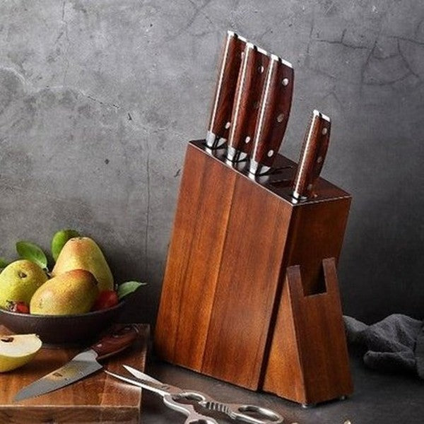 XINZUO Wooden Kitchen Knife Holder Block