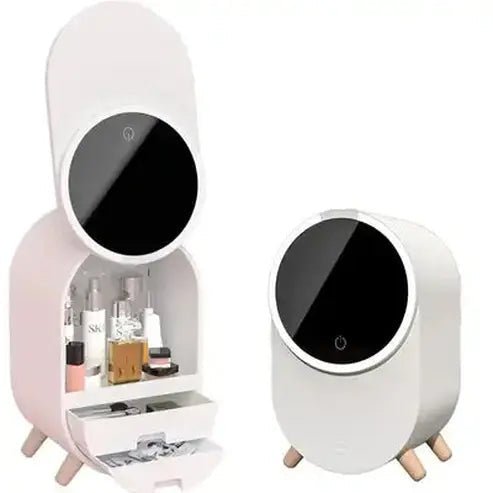 LED Desktop Makeup Organizer Box