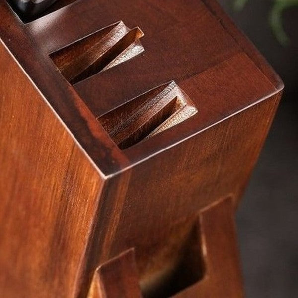 XINZUO Wooden Kitchen Knife Holder Block