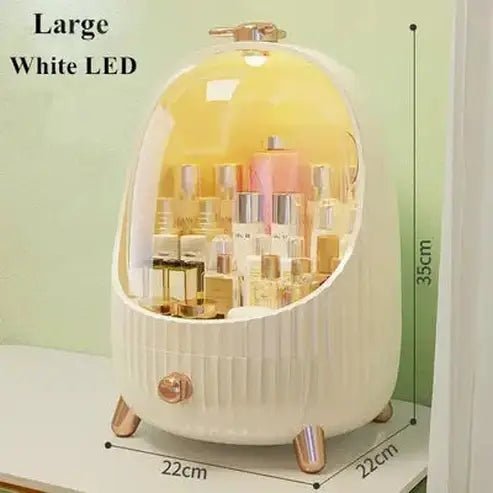 LED Desktop Makeup Organizer Box