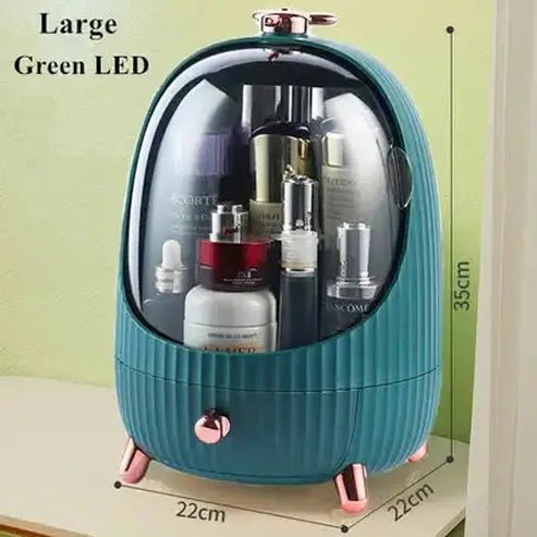 LED Desktop Makeup Organizer Box