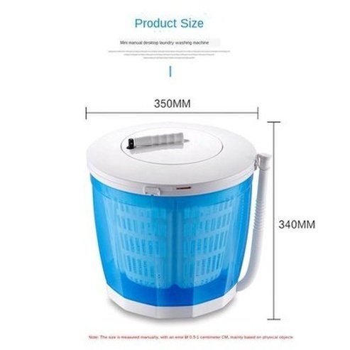 Mini Washing Machine Manual Washing Machine Laundry Artifact Wash Vegetables Wash Fruits Camping No Electricity Required. Type: Washing Machines.
