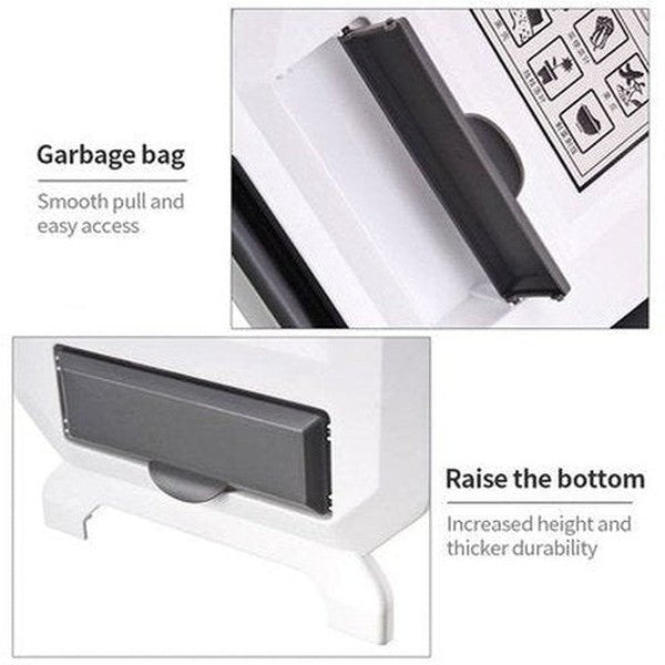 Large Capacity Collapsible Hanging Cabinet Trash Can Plastic Car Trash Can Kitchen Cabinet Garbage Storage. Waste Containment. Type: Trash Cans & Wastebaskets.