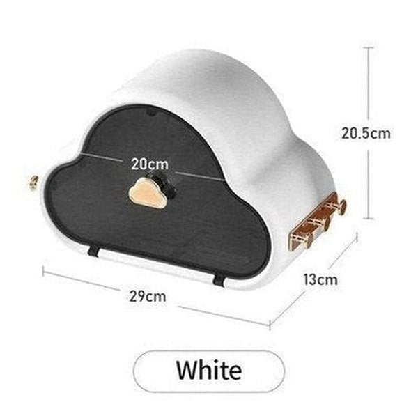 Cloud Shape Tissue Storage Box Bathroom Wall Mounted Multifunction Waterproof Paper Holder Face Towel Organizer Box. Bathroom Accessories. Type: Facial Tissue Holders.