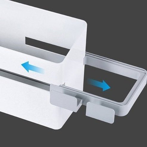 Bathroom Wall Mount Retractable Hair Dryer Punch-Free Wall Mounted Drain Storage Holder Multifunctional Hair Curler Hanger. Type: Bathroom Accessory Mounts