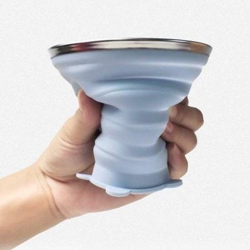 Portable Telescopic Silicone Folding Water Bottle Cup