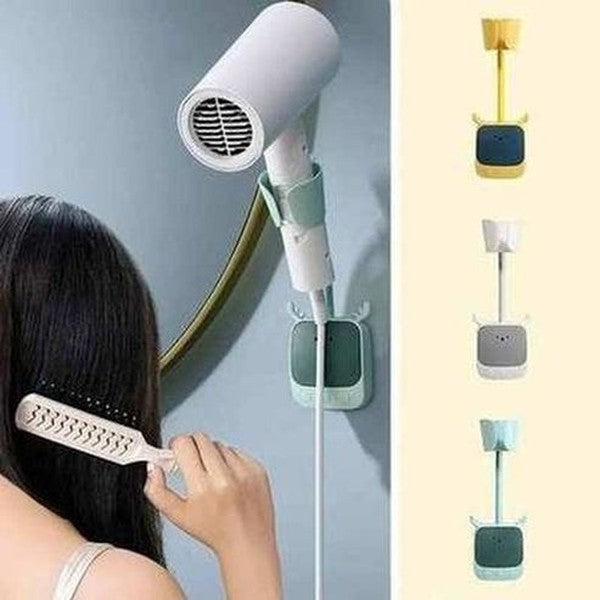 Hair Dryer Holder Wall Mounted Bathroom Organizer