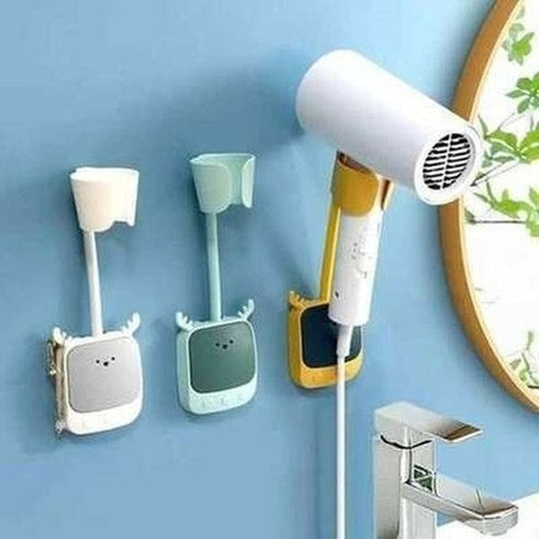Hair Dryer Holder Wall Mounted Bathroom Organizer
