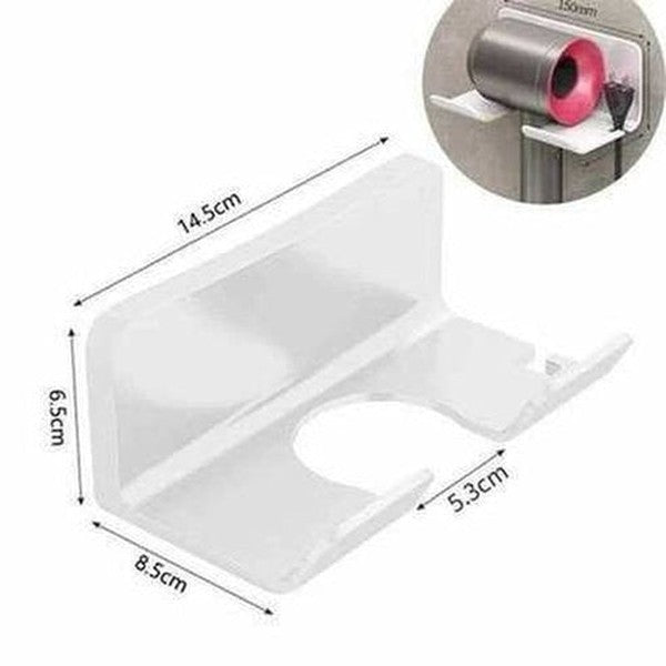 Hair Dryer Holder Wall Mounted Bathroom Shelf Storage