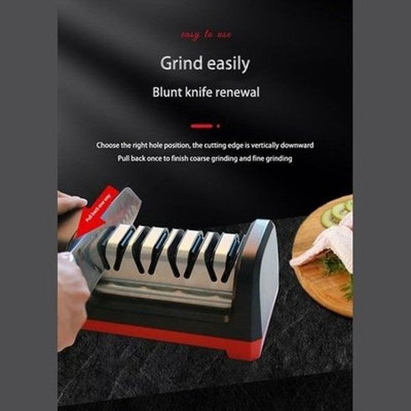 TAIDEA Top Level TG2102 Electric Diamond Steel Sharpener with 4 Slots for Kitchen Ceramic Knife Type: Sharpeners Rotational Speed: 2800 rpm.