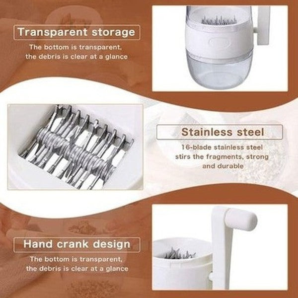 Nut Chopper Grinder Hand Crank Pecan Nuts Kitchen Multi Chopper Crusher for Making Toppings. Kitchen Appliances. Type: Food Grinders & Mills.