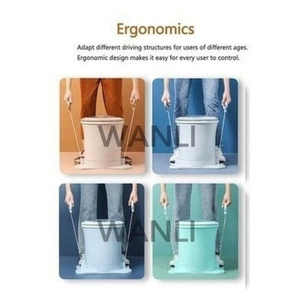 Manual Clothes Dehydrator Without Electricity Home Dormitory Hand Pulled Small Clothes Spin Mop Bucket Portable Washing Machine. Laundry Appliances: Dryers.