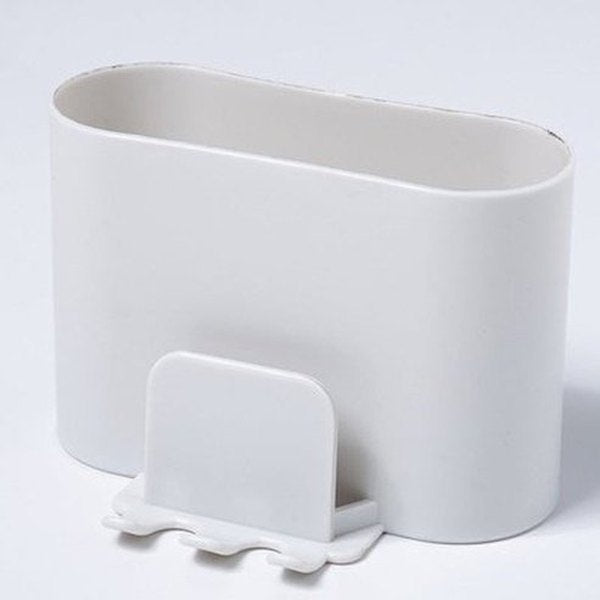 Plastic Wall Mount Toothbrush Rack Minimalist style toothbrush holder, bathroom punch-free toothbrush, toothpaste rack, Bathroom Accessories. Toothbrush Holders