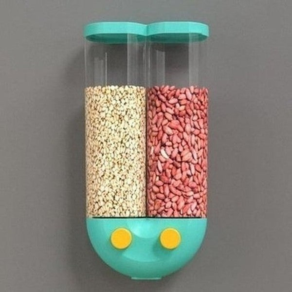 U -shaped wall-mounted design rice storage dispenser box