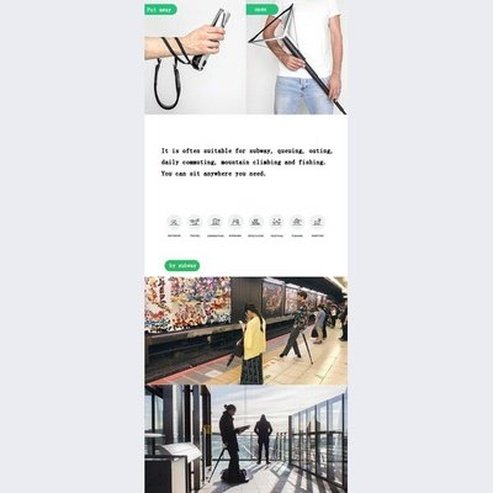 Outdoor Travel Retractable Stool Ultra Light Aluminum Alloy Portable Beach Chair Camping Chair Ultralight. Outdoor Furniture: Folding Chairs and Stools.