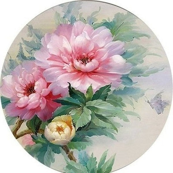 5D DIY full round diamond painting flower pattern cross stitch Lotus mosaic diamond embroidery Rhinestone home decoration gift. Type: Decor: Paintings.