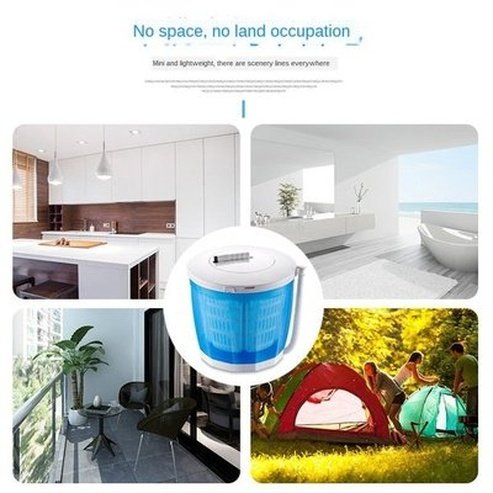 Mini Washing Machine Manual Washing Machine Laundry Artifact Wash Vegetables Wash Fruits Camping No Electricity Required. Type: Washing Machines.