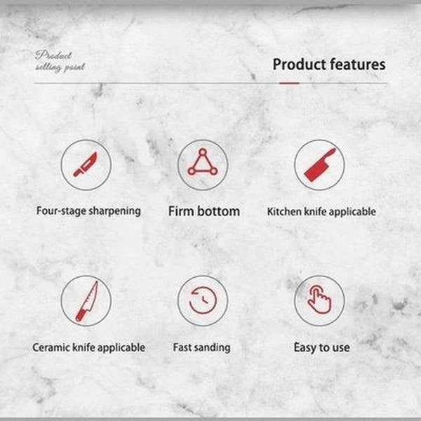 TAIDEA Top Level TG2102 Electric Diamond Steel Sharpener with 4 Slots for Kitchen Ceramic Knife Type: Sharpeners Rotational Speed: 2800 rpm.