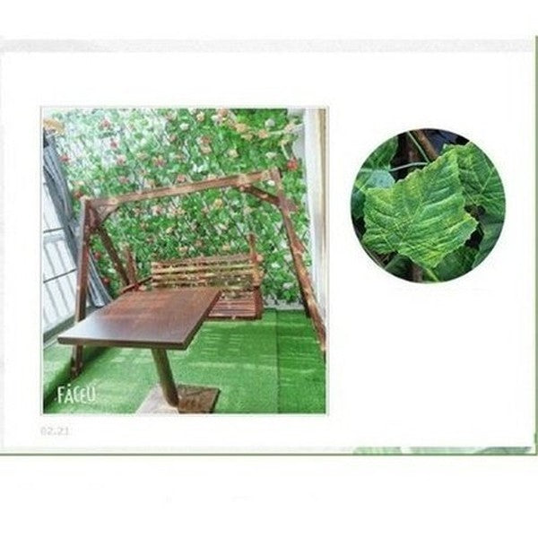 Simulation Fence Artificial Green Leaf Home Garden Decoration Wooden Telescopic Fence Climbing Frame Plants Ornament. Decor: Lawn Ornaments & Garden Sculptures