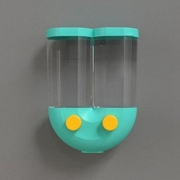 U -shaped wall-mounted design rice storage dispenser box