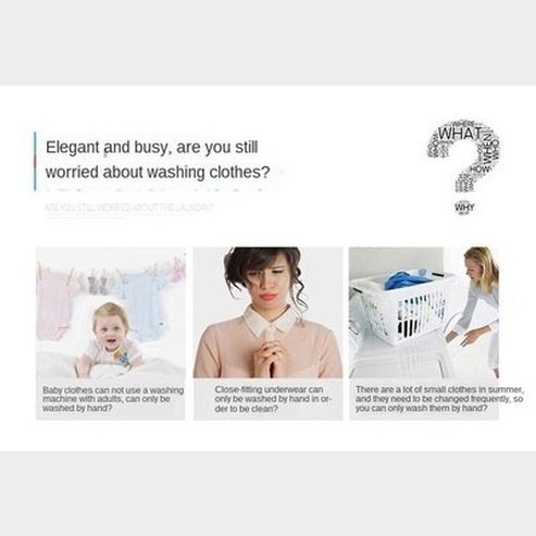 Mini Washing Machine Manual Washing Machine Laundry Artifact Wash Vegetables Wash Fruits Camping No Electricity Required. Type: Washing Machines.