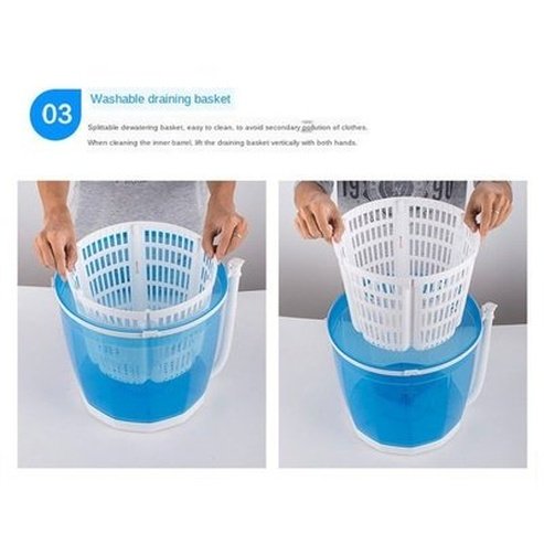 Mini Washing Machine Manual Washing Machine Laundry Artifact Wash Vegetables Wash Fruits Camping No Electricity Required. Type: Washing Machines.