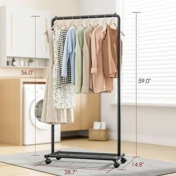 Heavy-Duty Metal Clothing Rack