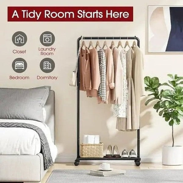 Heavy-Duty Metal Clothing Rack