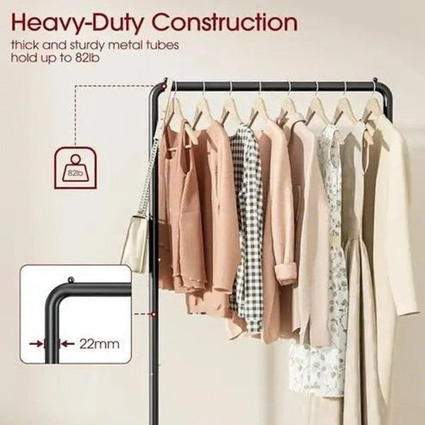 Heavy-Duty Metal Clothing Rack