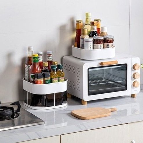 Spice Storage Box Kitchen Organizer Seasoning 360° Rotation Shelf Kitchen Seasoning Storage Box. Kitchen Tools & Utensils. Kitchen Organizers. Type: Spice Organizers.