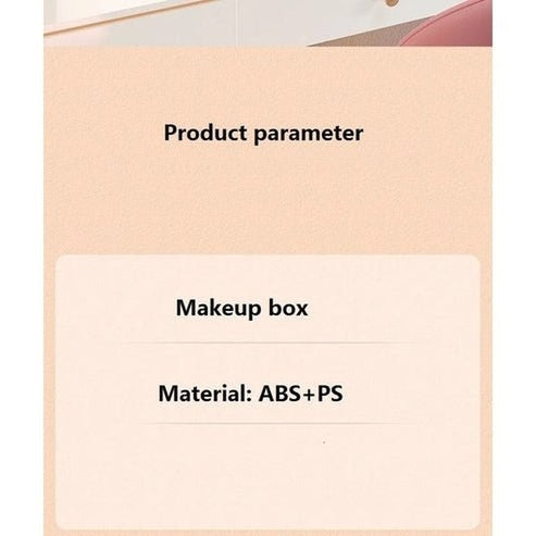 LED Makeup Organizer Box with Drawer and Dust-Proof Cover