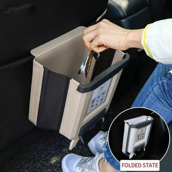 Large Capacity Collapsible Hanging Cabinet Trash Can Plastic Car Trash Can Kitchen Cabinet Garbage Storage. Waste Containment. Type: Trash Cans & Wastebaskets.