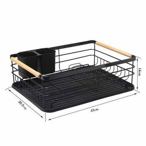Home Drying Rack Dish Drainer With Drainboard