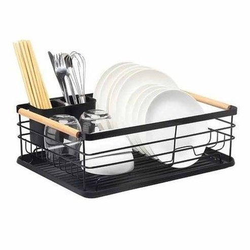 Home Drying Rack Dish Drainer With Drainboard
