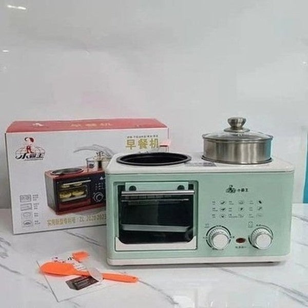 Household Electric 4 in 1 Breakfast Machine Mini Bread Toaster