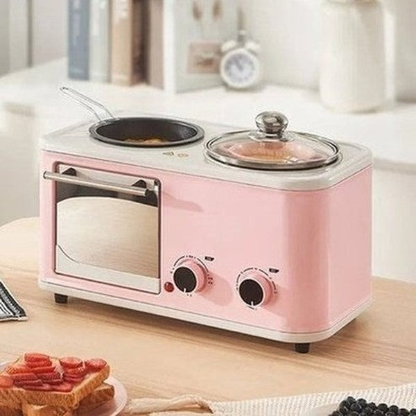 Household Electric 4 in 1 Breakfast Machine Mini Bread Toaster