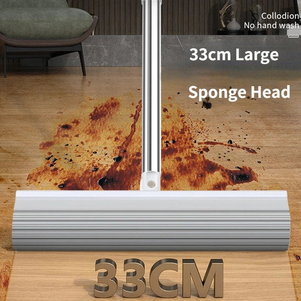 Household Cleaning Mop with Bucket Set, Hand Free Wash, Large Sponge Brush