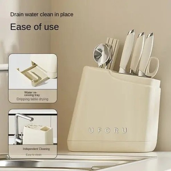 Integrated Knife and Chopstick Holder