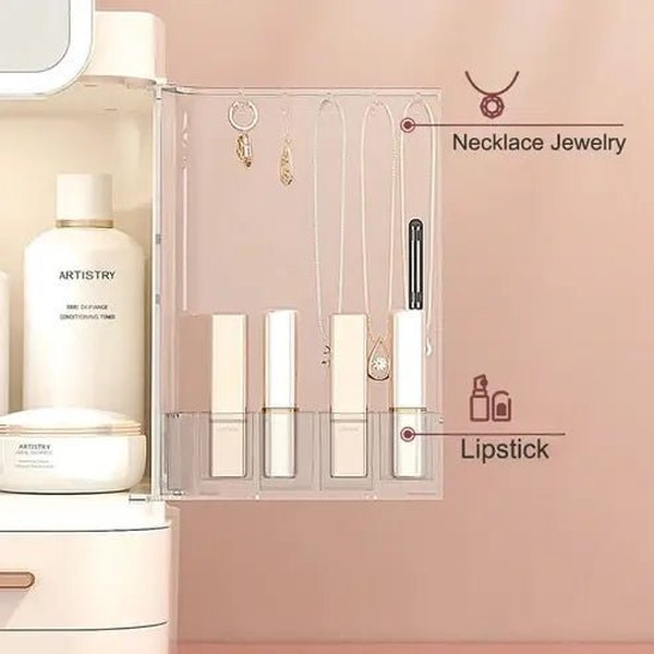 Jewelry Storage Box with Mirror