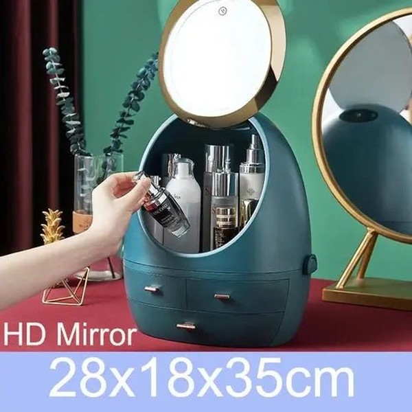 Jewelry Storage Box with Mirror