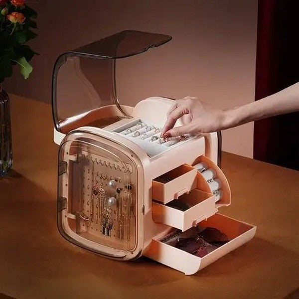 Jewelry Storage Box with Mirror