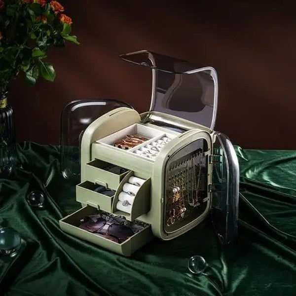 Jewelry Storage Box with Mirror